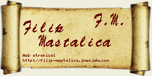 Filip Mastalica vizit kartica